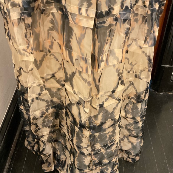 Ulla Johnson Cressida Tie-Dyed Halter Silk Organza Ruffle Maxi Dress NWT SIZ 10 - Picture 8 of 8